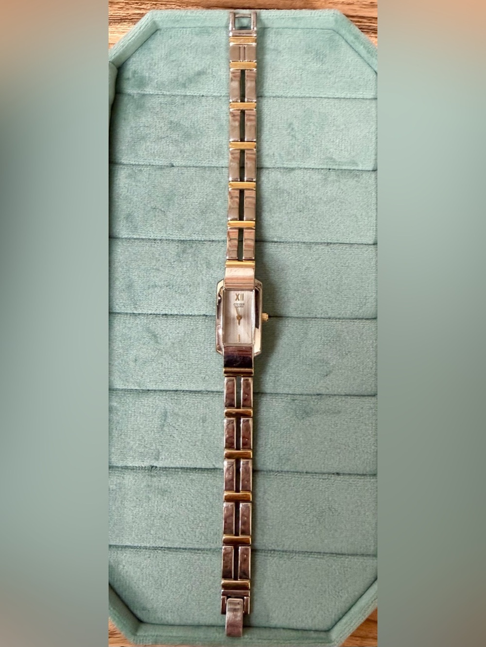 Citizen Two-Tone Rectangular Link Watch